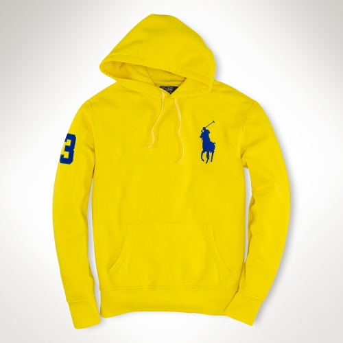 yellow polo ralph lauren hoodie