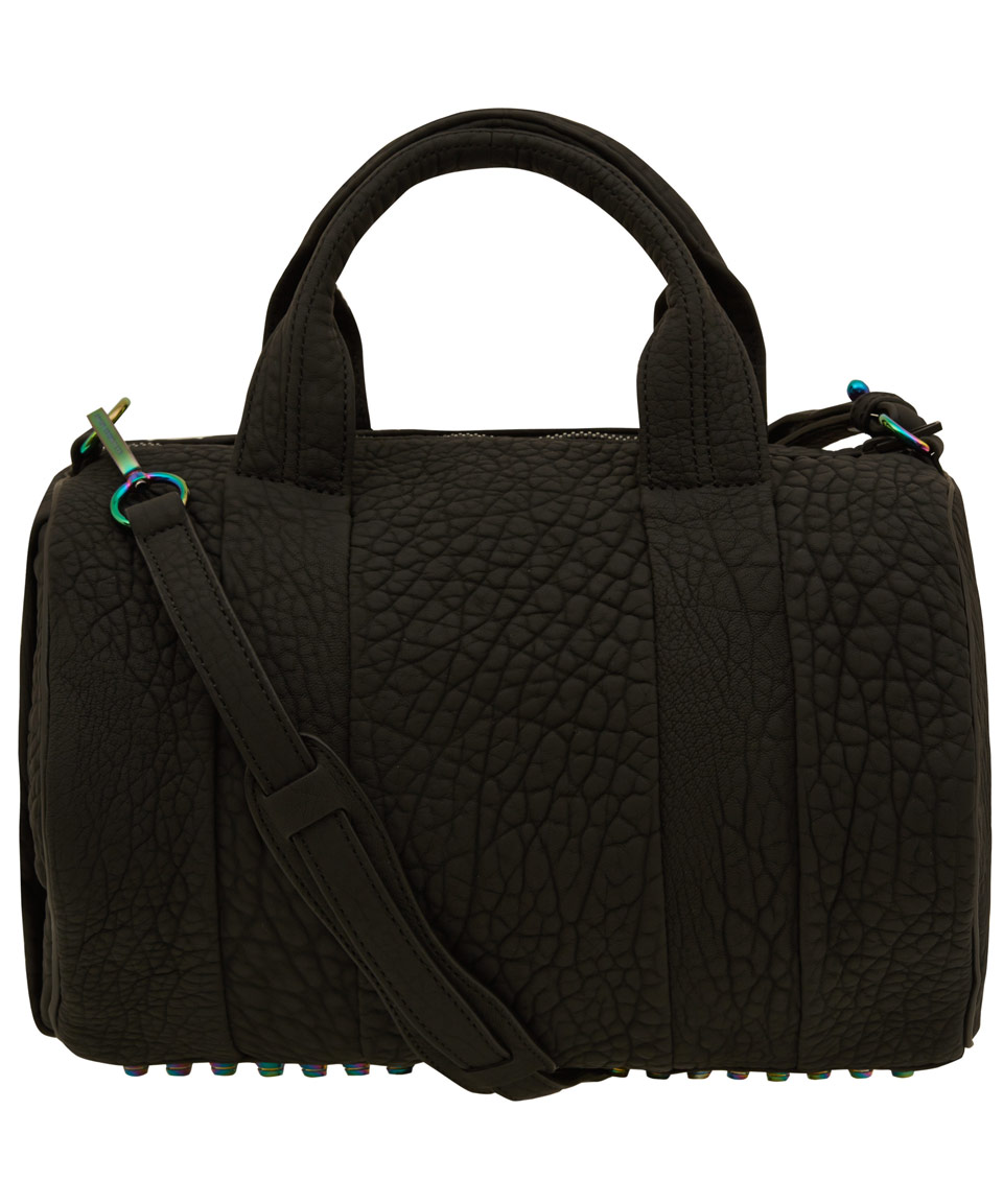 Alexander Wang Black Rocco Bag with Iridescent Studs in Black | Lyst
