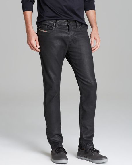 Diesel Jeans Thavar Slim Fit in 807v in Black for Men (807V) | Lyst