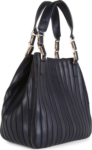 Anya Hindmarch Belvedere Small Leather Shoulder Bag in Blue (Navy) | Lyst