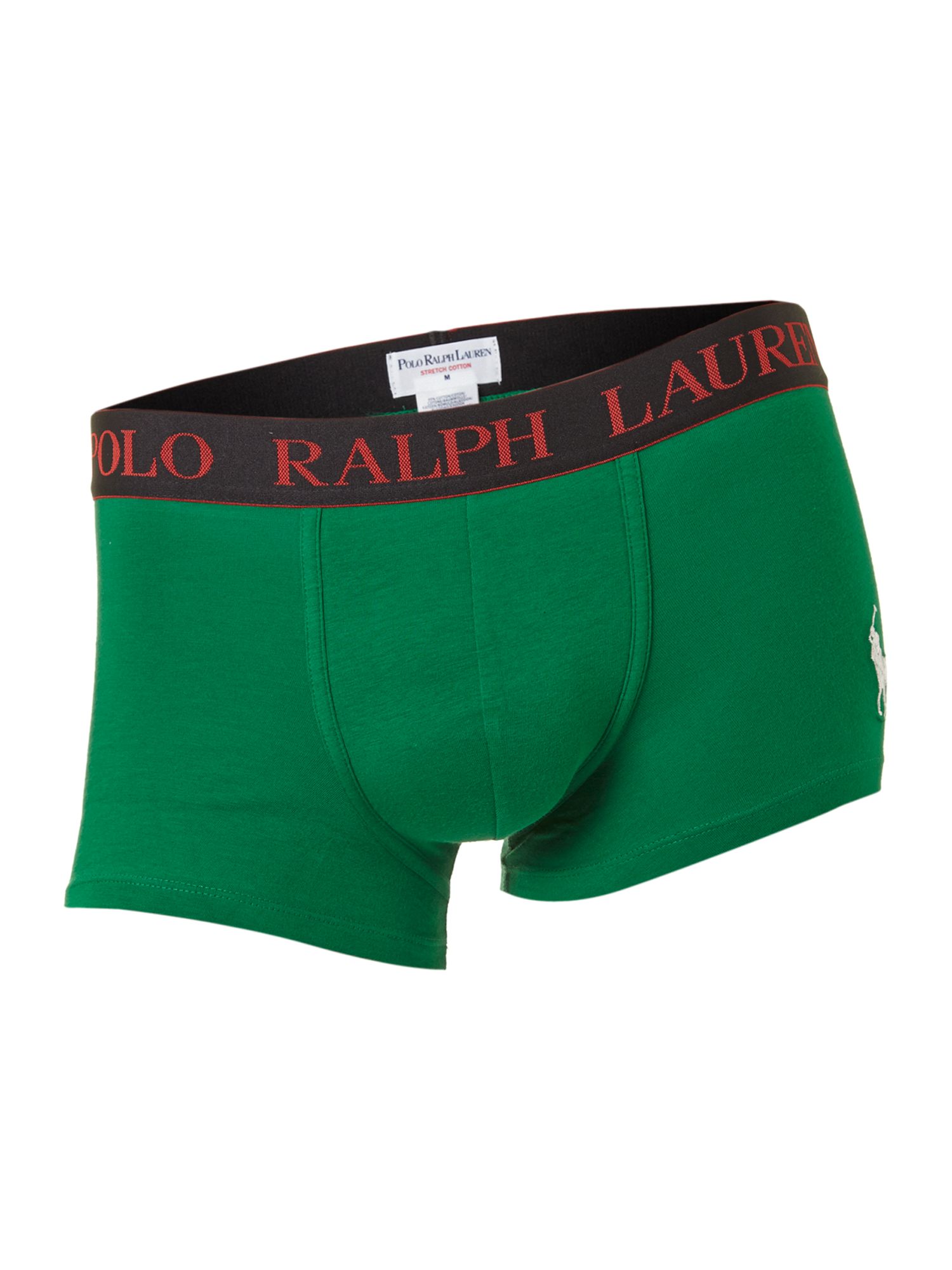 Polo Ralph Lauren Logo Waistband Underwear Trunk in Green for Men | Lyst