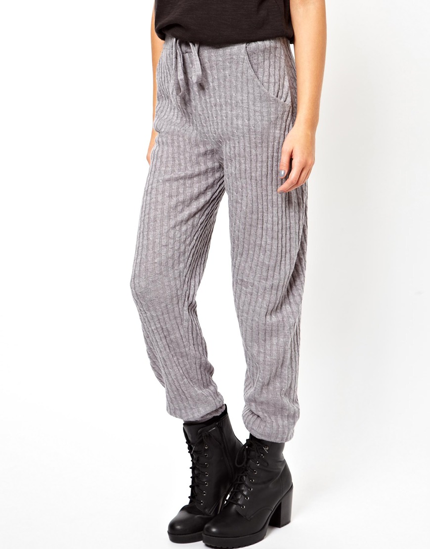 new look knitted joggers