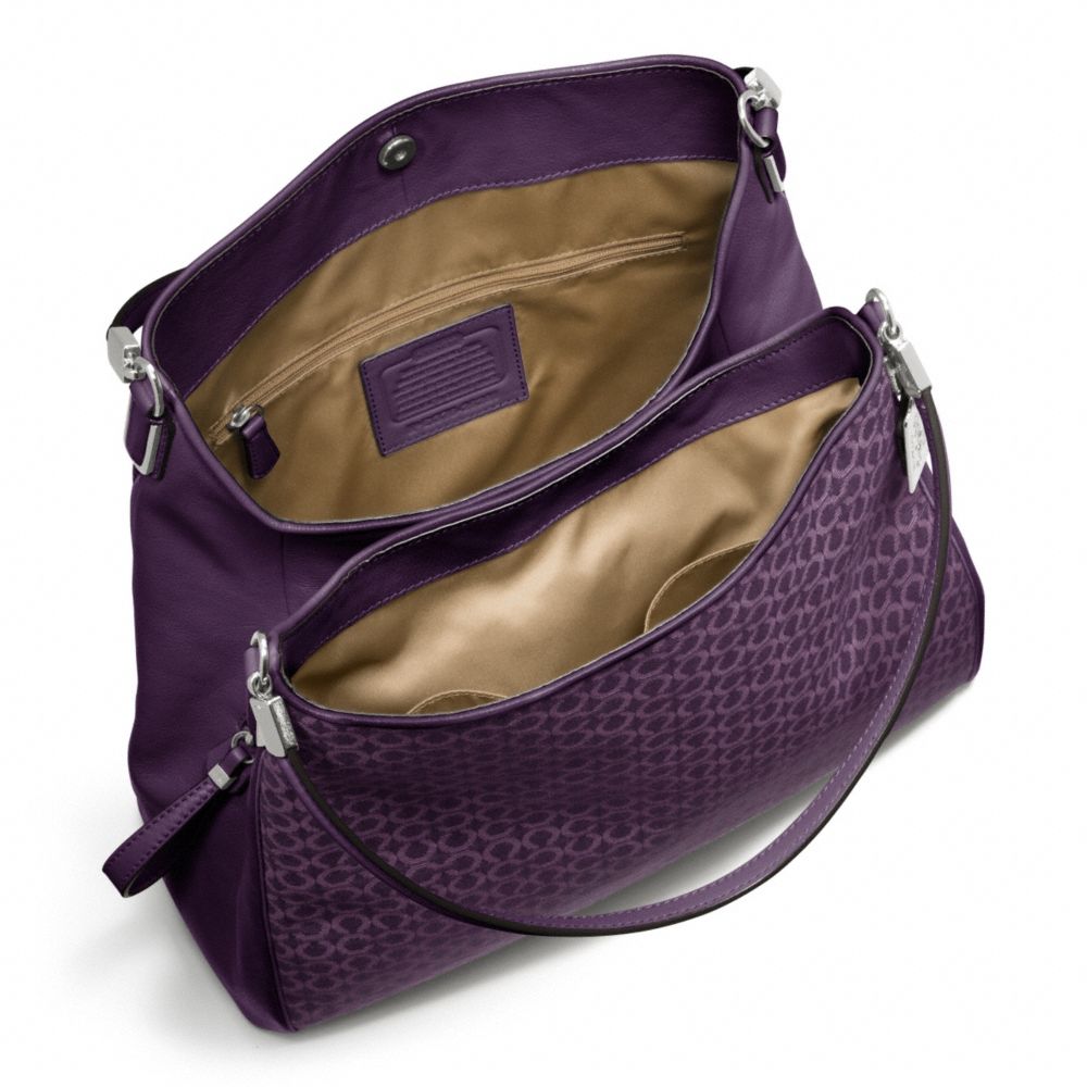 Lyst Coach Madison Small Phoebe Shoulder Bag In Op Art Needlepoint Gallery Women S Coach Madison