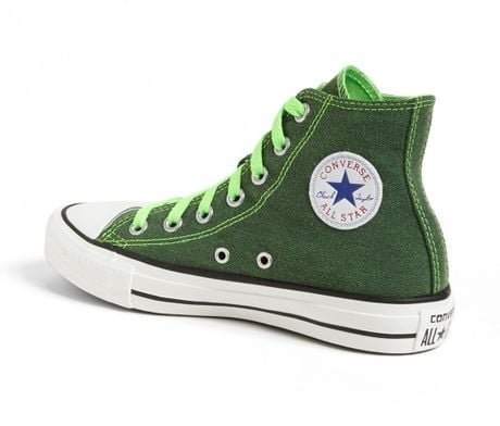 Converse Chuck Taylor All Star High Top Sneaker in Green (Dark Green ...