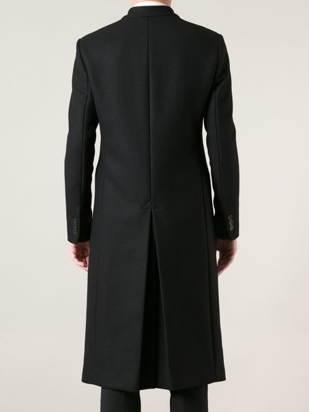 Emporio Armani Formal Long Coat in Black for Men | Lyst