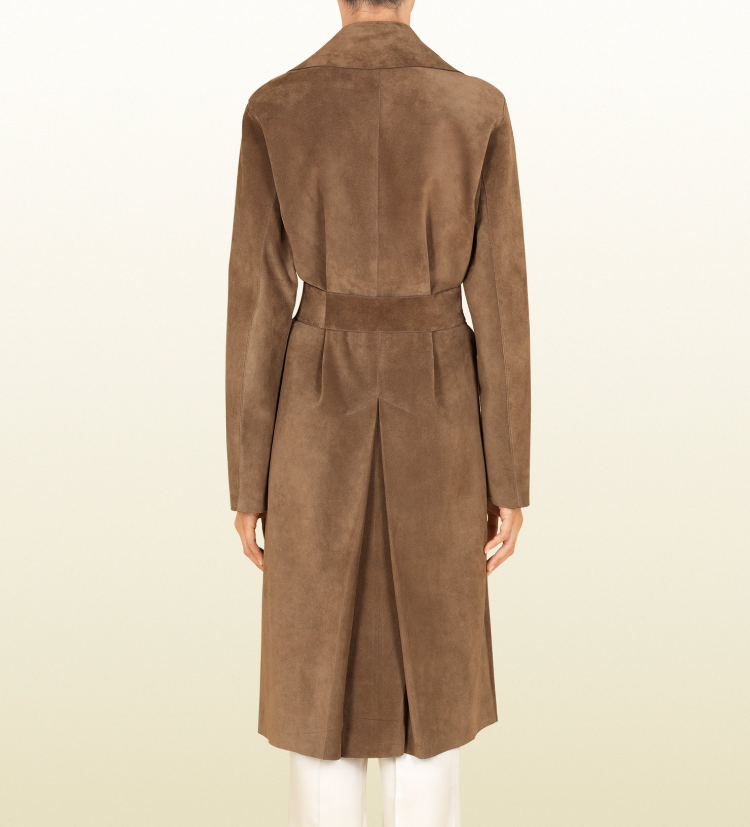 gucci suede coat