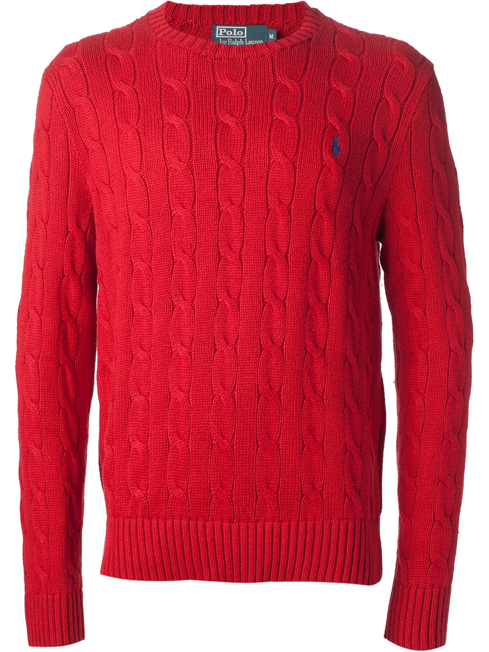 Polo Ralph Lauren Cable Knit Sweater in Red for Men Lyst