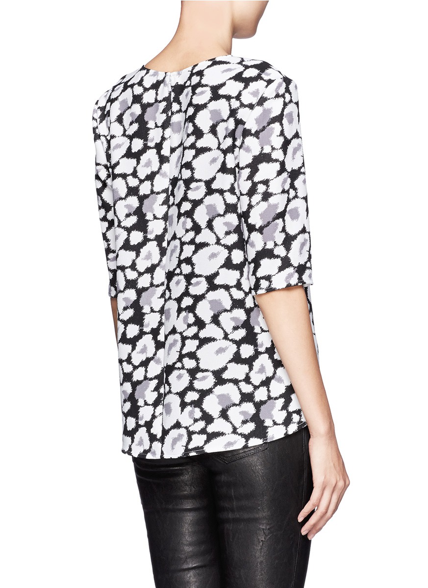 floral leopard print shirt