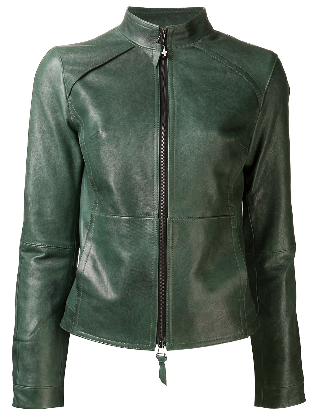 Lyst - Beryll Leather Jacket in Green