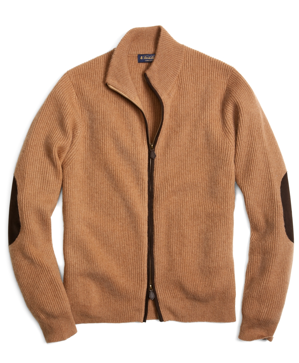 Lyst - Brooks Brothers Camel Hair Fullzip Cardigan in Brown for Men