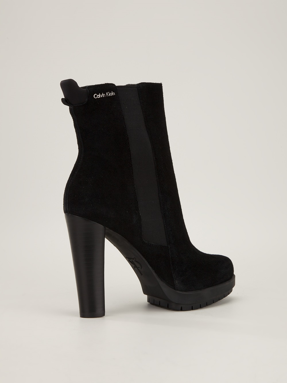 calvin klein high heel boots