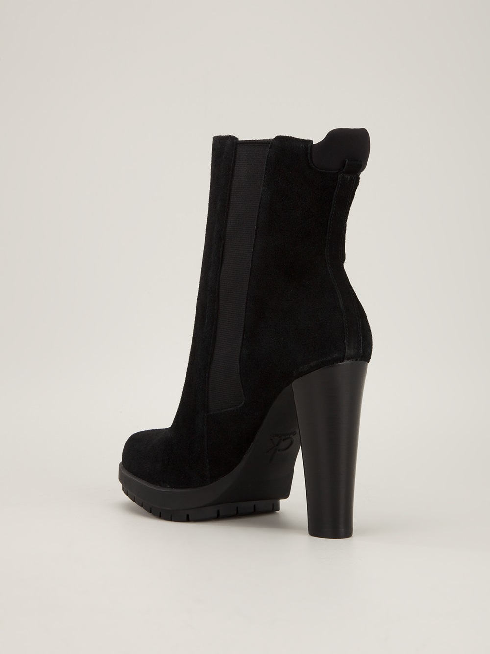 calvin klein black ankle boots