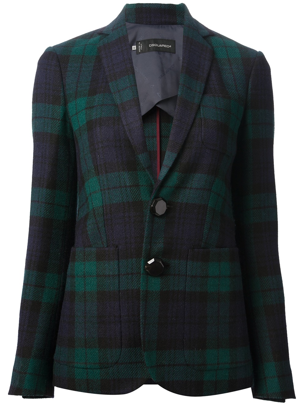 Dsquared² Tartan Blazer in Green | Lyst