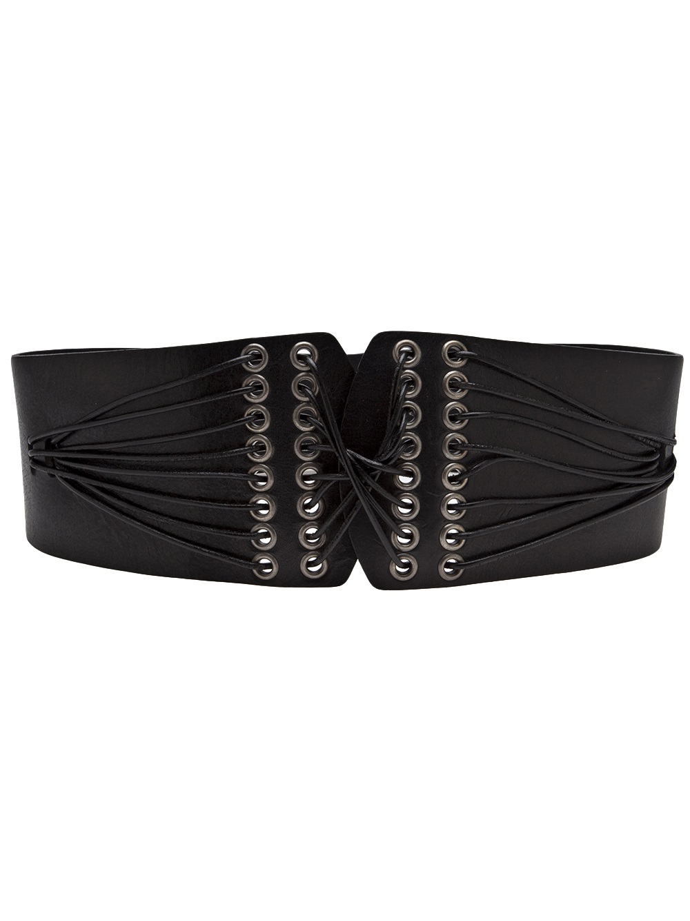 Lyst - Plein Sud Thick Leather Belt in Black