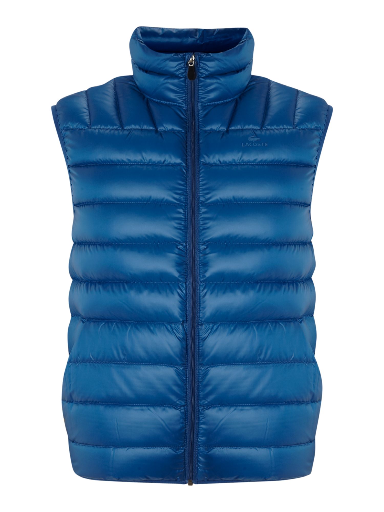 Lacoste Light Weight Gilet in Blue for Men | Lyst