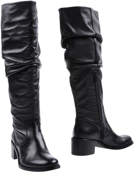 Marina Rinaldi Highheeled Boots in Black | Lyst