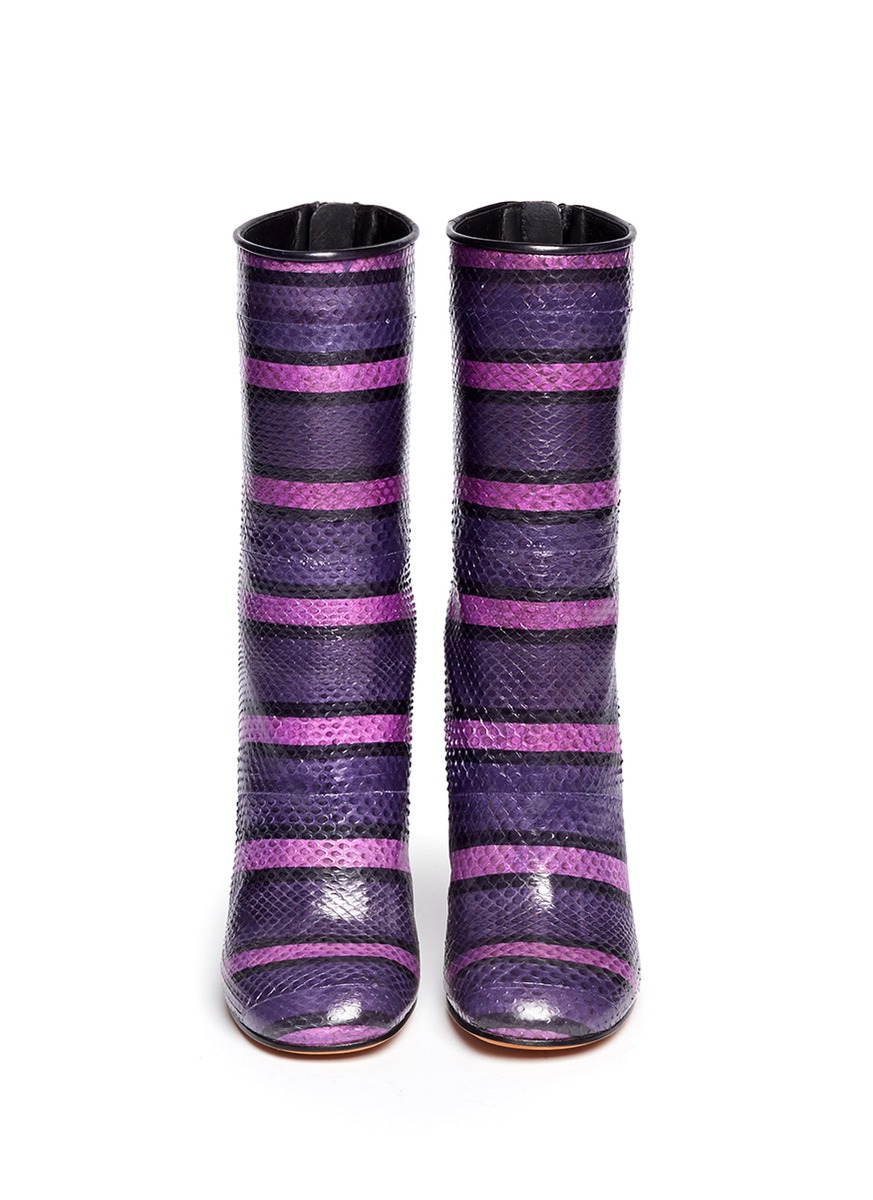 givenchy snake print boots