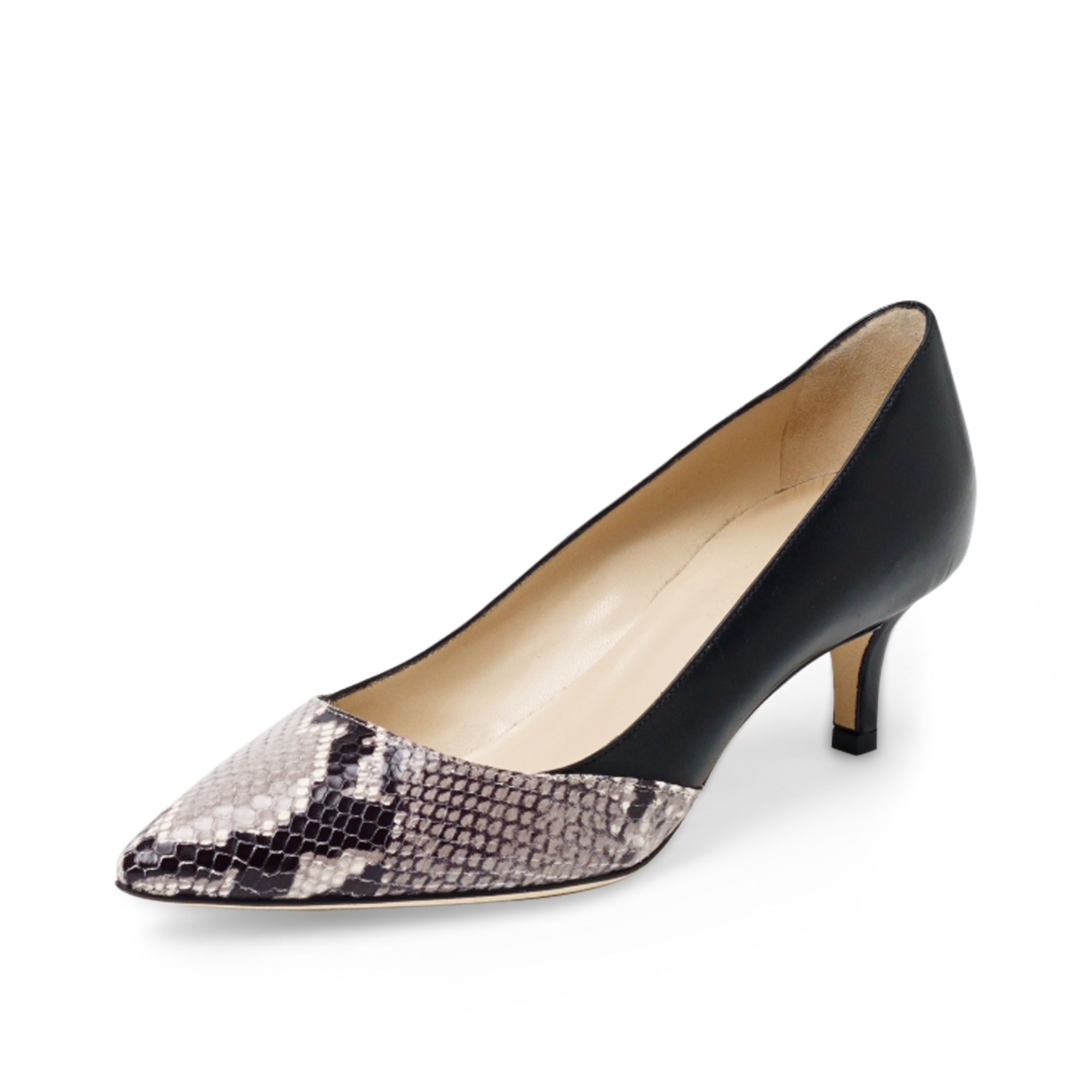 Club monaco Jenna Embossed Snake Pump Lyst