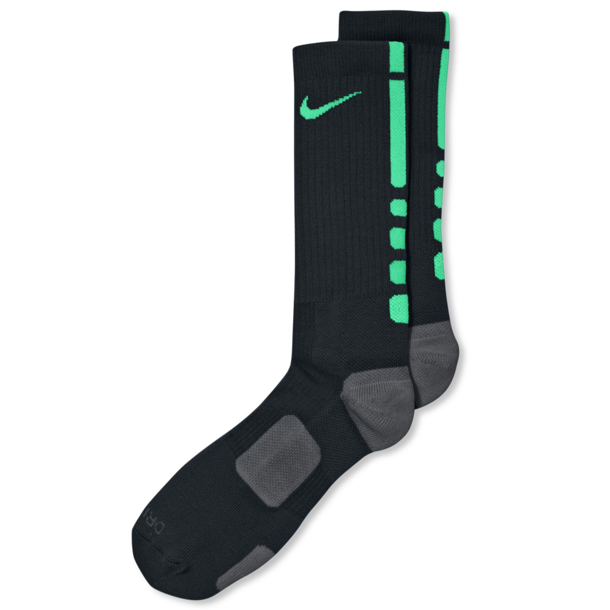nike elite basketball socks green