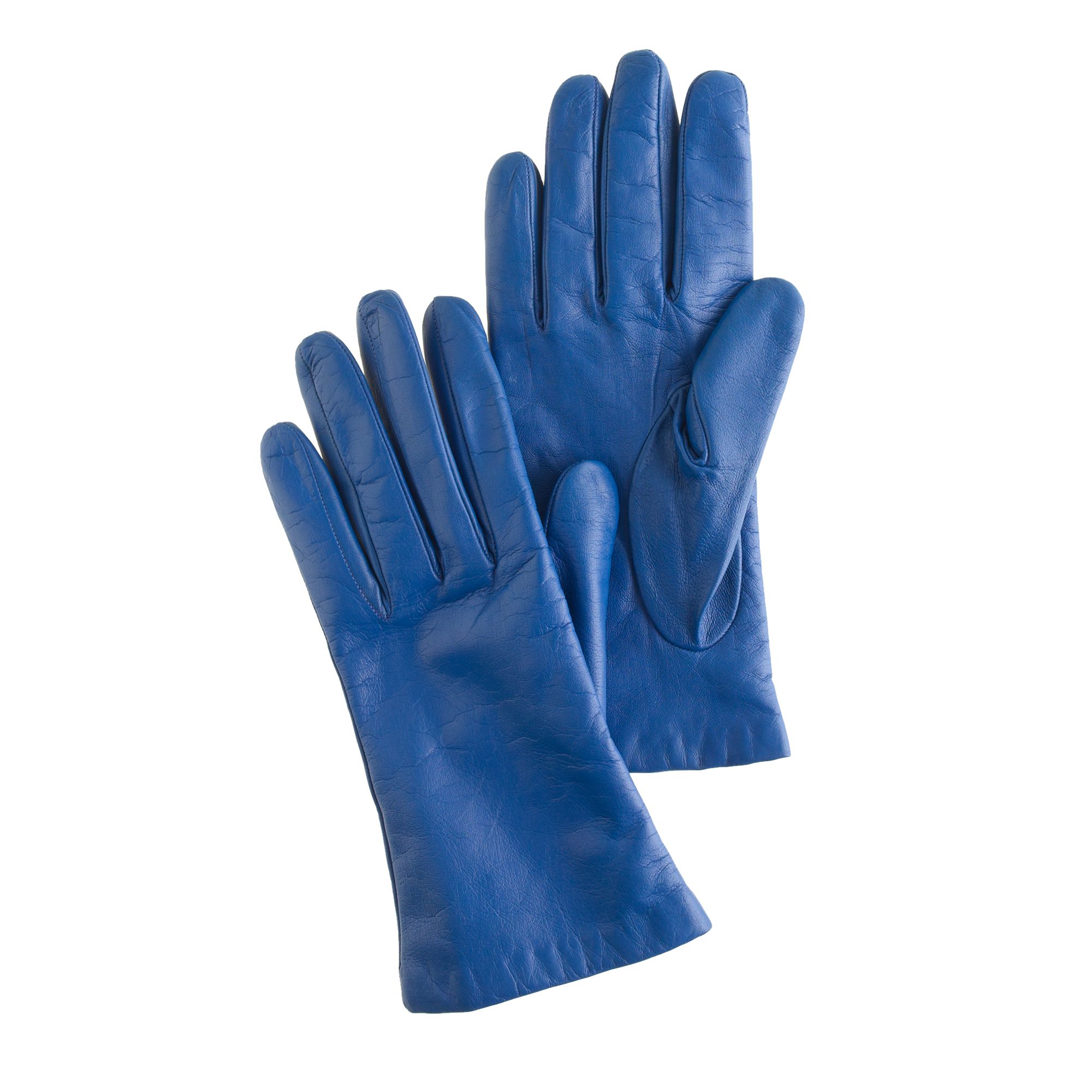 J.crew Smartphone Leather Gloves in Blue (brilliant blue) | Lyst