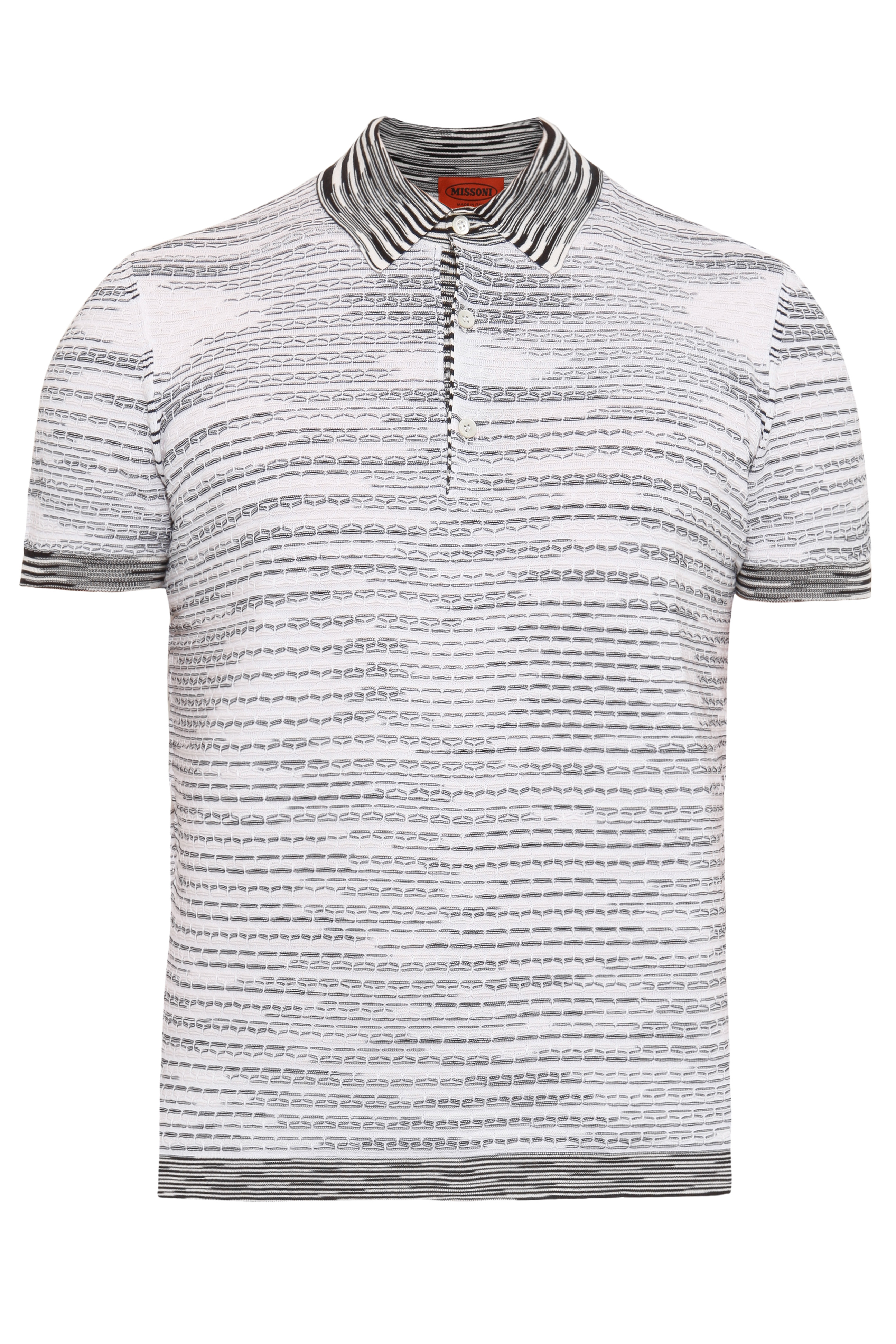 Lyst - Missoni Exclusive Patterned Cotton Polo Shirt in Black for Men