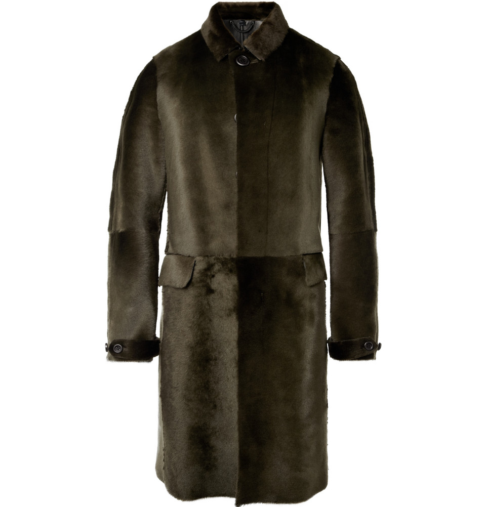 burberry prorsum shearling coat