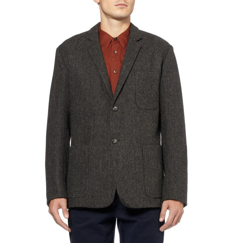 Lyst - Margaret Howell Oversized Harris Tweed Blazer in Gray for Men