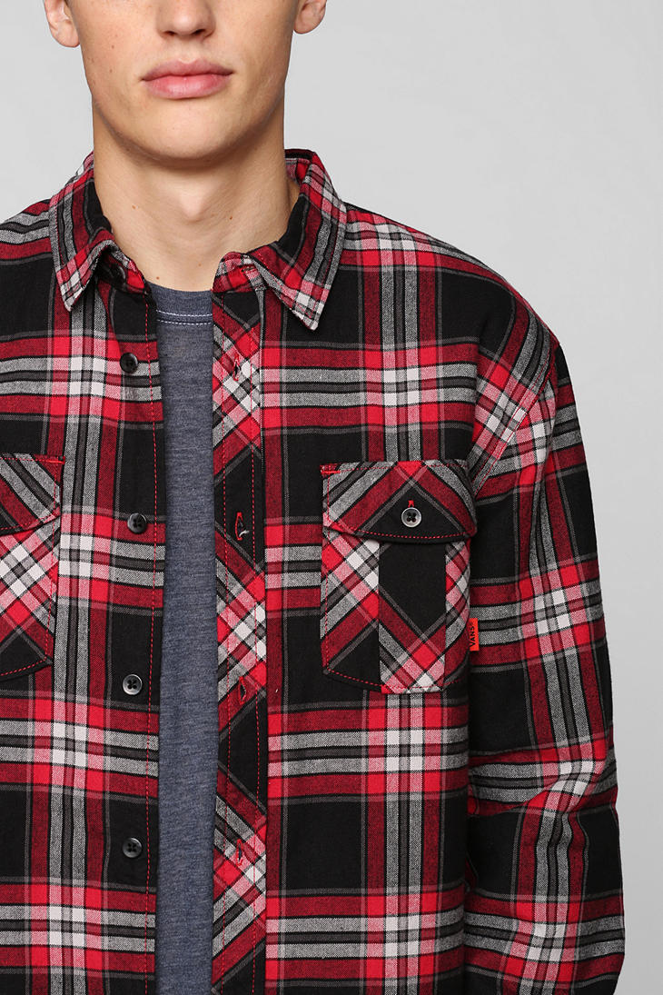 Lyst Urban Outfitters Vans Black Label Skateboard Flannel Button Down