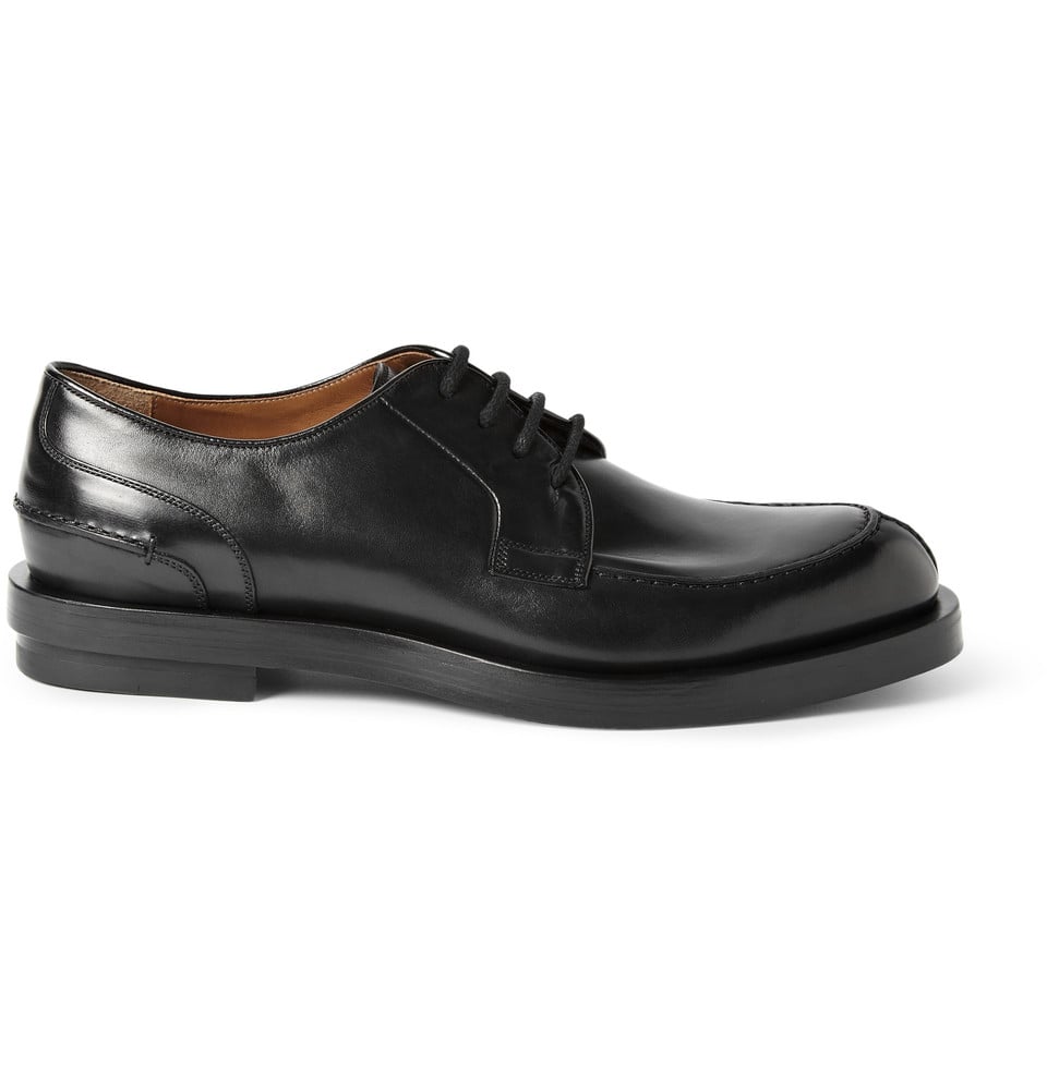 Lyst - Gucci Leather Split Toe Derby Shoes in Black for Men