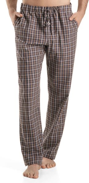 Hanro Pajama Pants in Brown for Men (SAFFRON CHECK) | Lyst