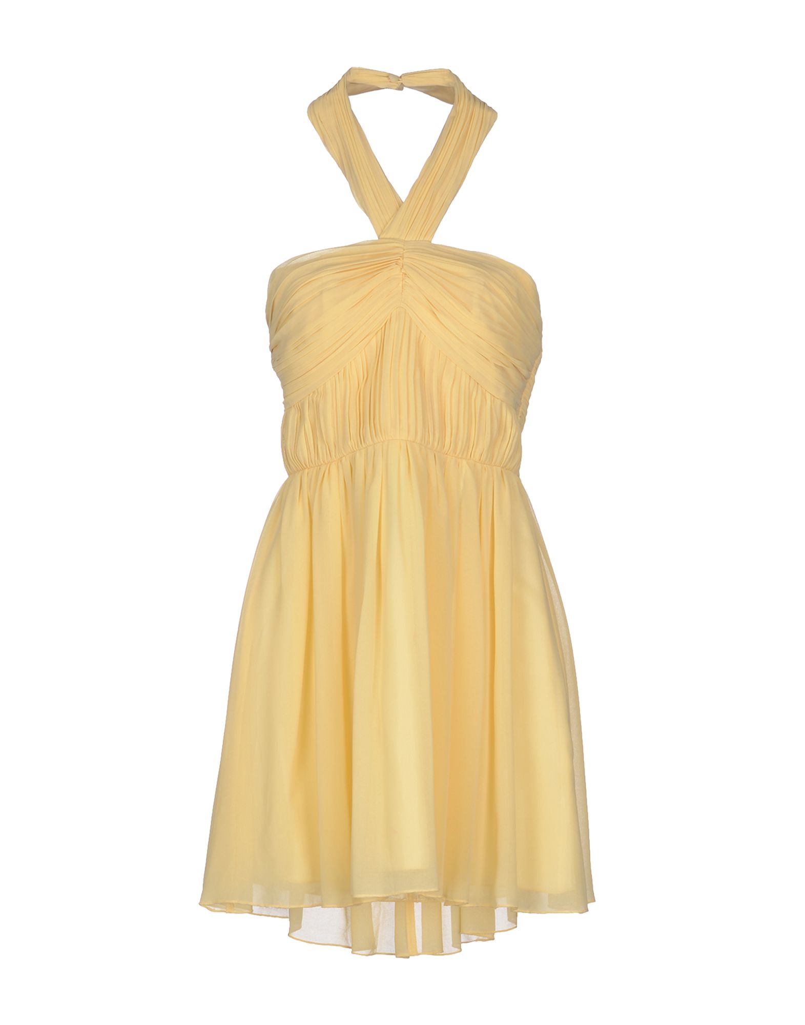 Lipsy Short Dress in Yellow | Lyst