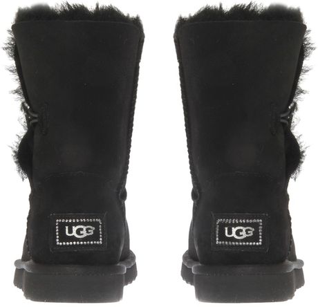 Ugg Bailey Bling Swarovski Button Boots in Black | Lyst