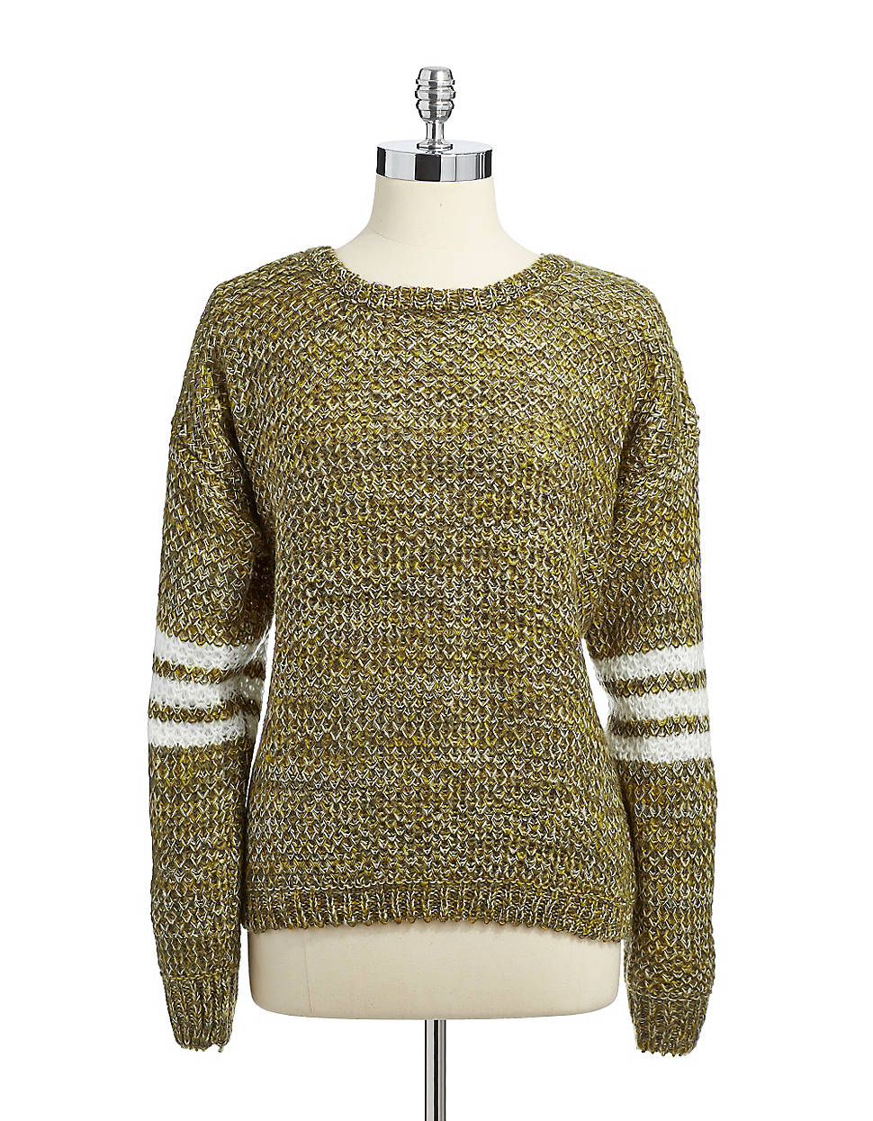 Jessica Simpson Loose Knit Sweater in Green | Lyst