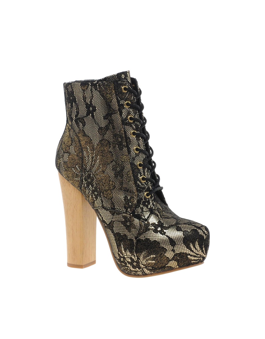 aldo black lace up boots