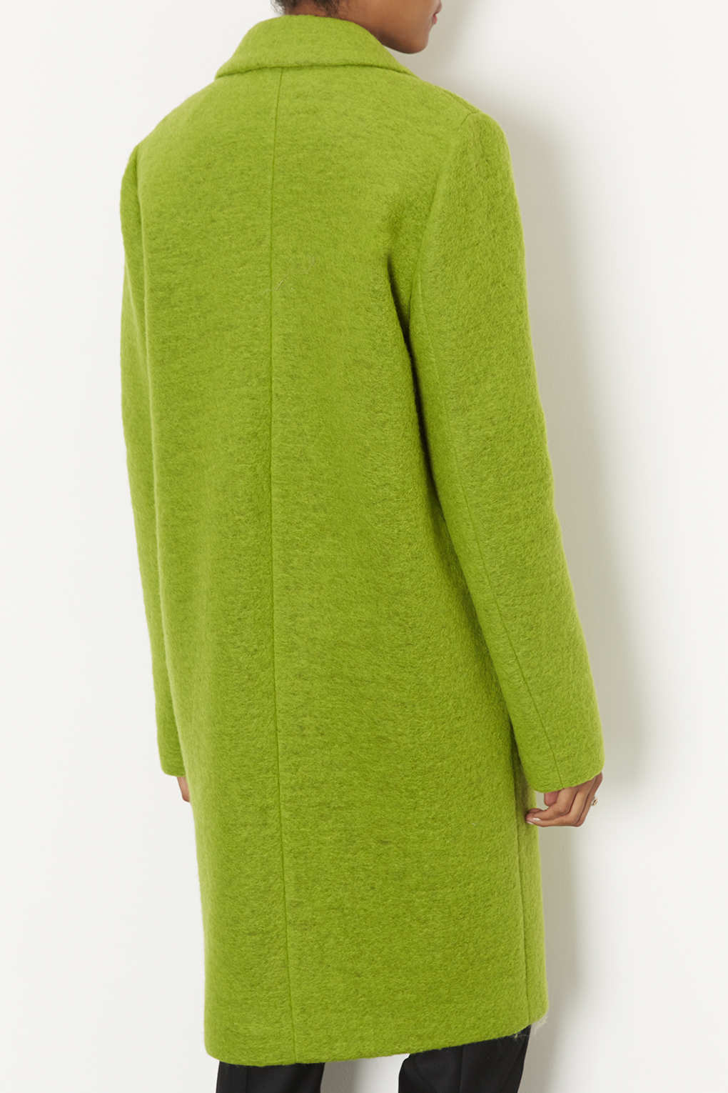Lyst Wool Boyfriend Coat in Green