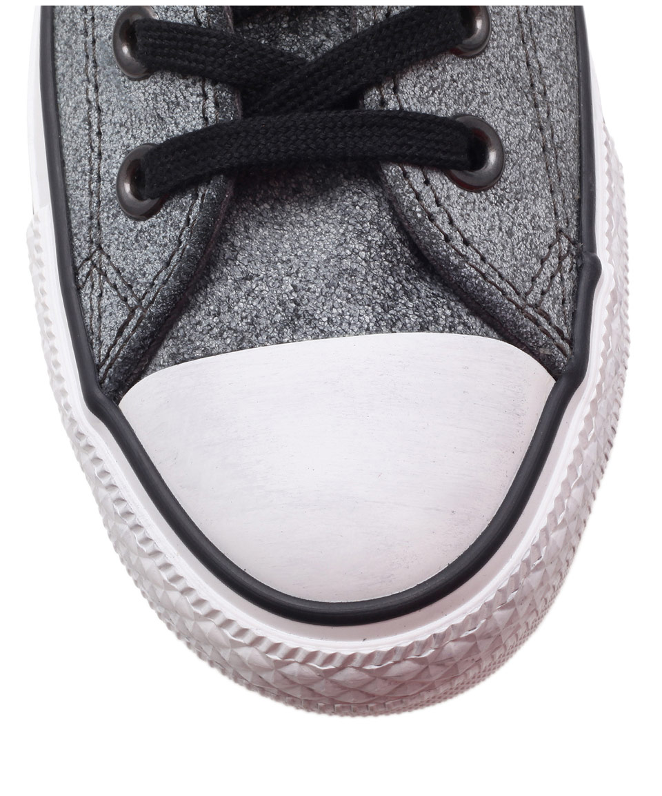 Lyst - Converse Grey Chuck Taylor Stud Leather Hi Top Trainers in Gray