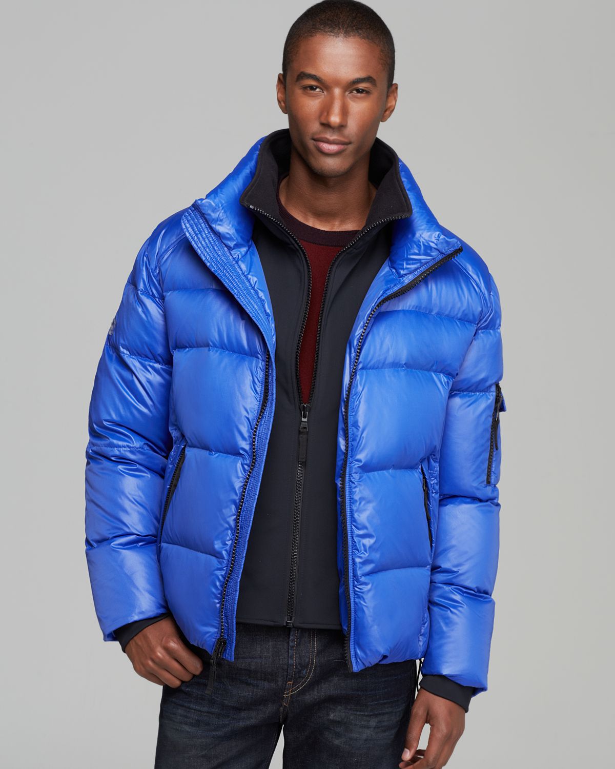 Sam. New Racer Quilted Down Jacket in Blue for Men | Lyst