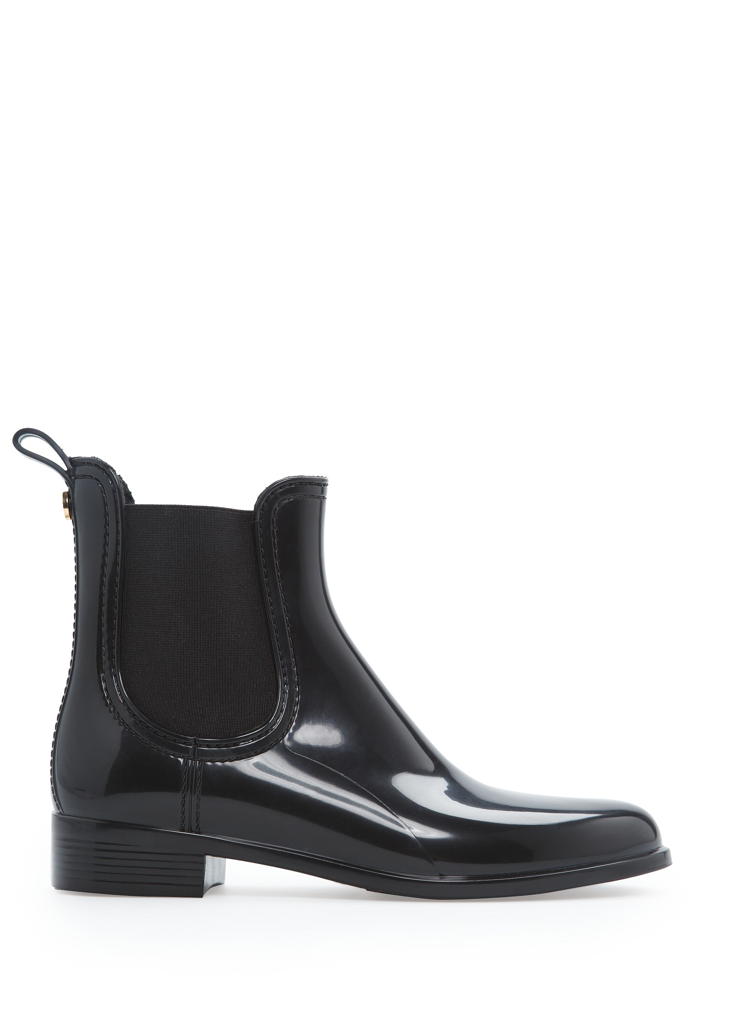 chelsea boots shiny black