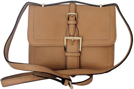 Isaac Mizrahi New York Lucille Leather Crossbody Bag in Brown | Lyst