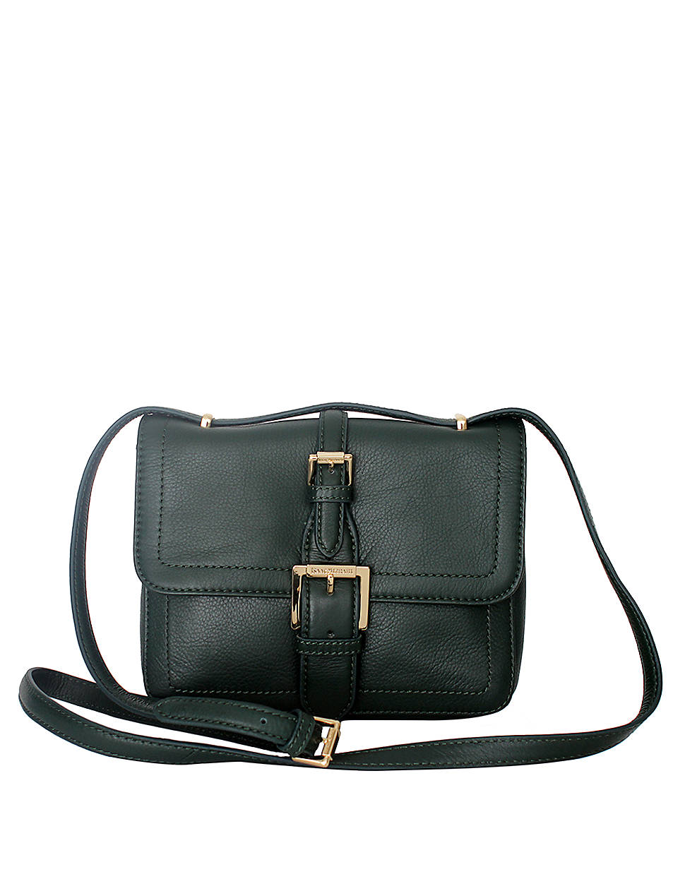Isaac Mizrahi New York Lucille Leather Crossbody Bag in Green | Lyst