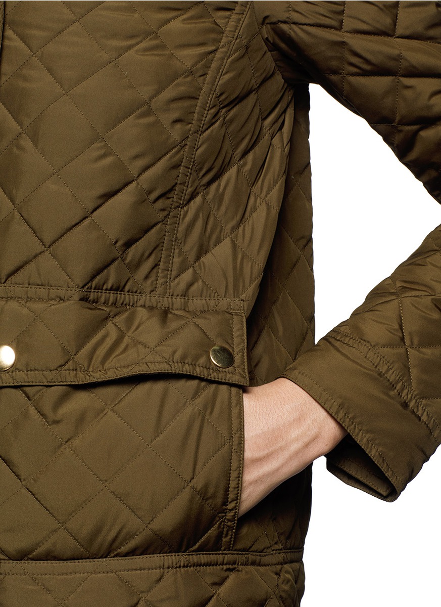 Lyst J.crew Quilted Tack Jacket in Green