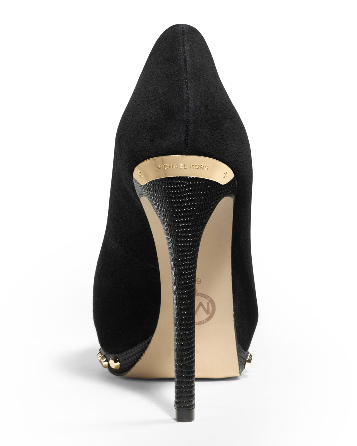 michael kors black suede pumps