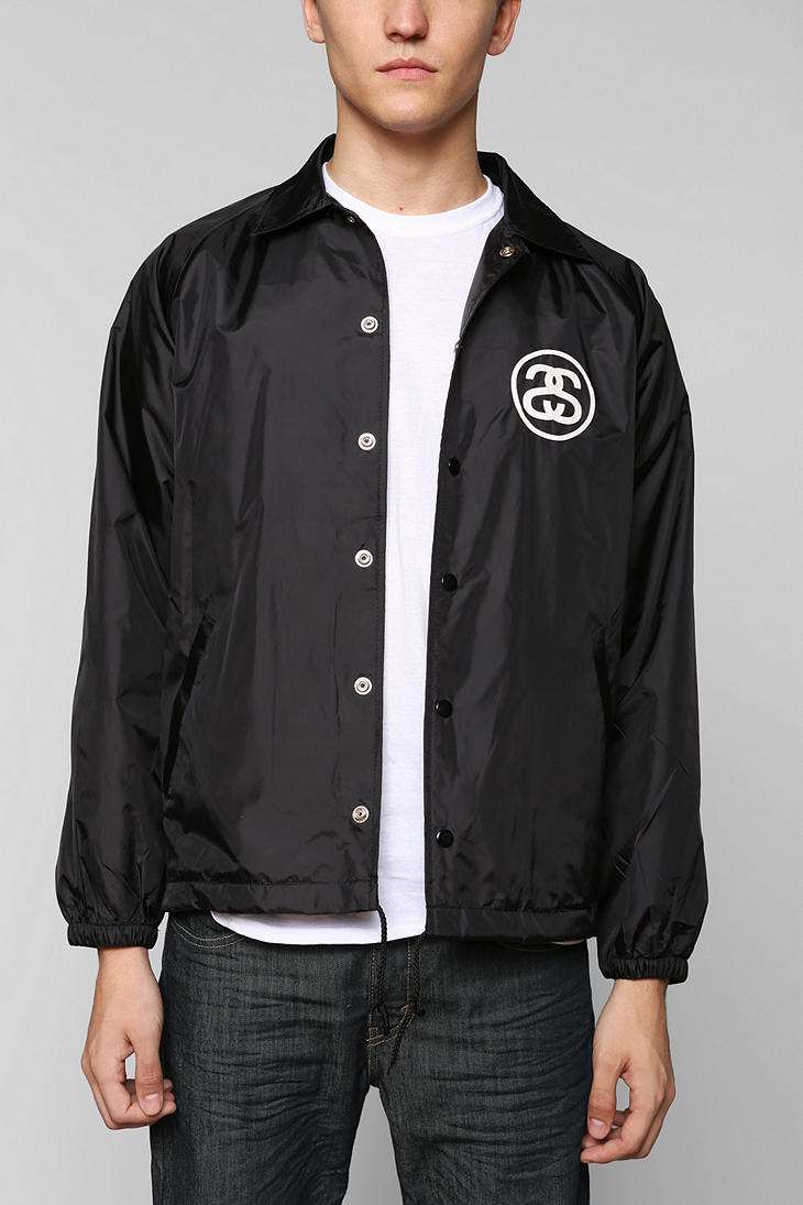 Urban Outfitters Stussy Croc Coaches Jacket in Black for Men | Lyst