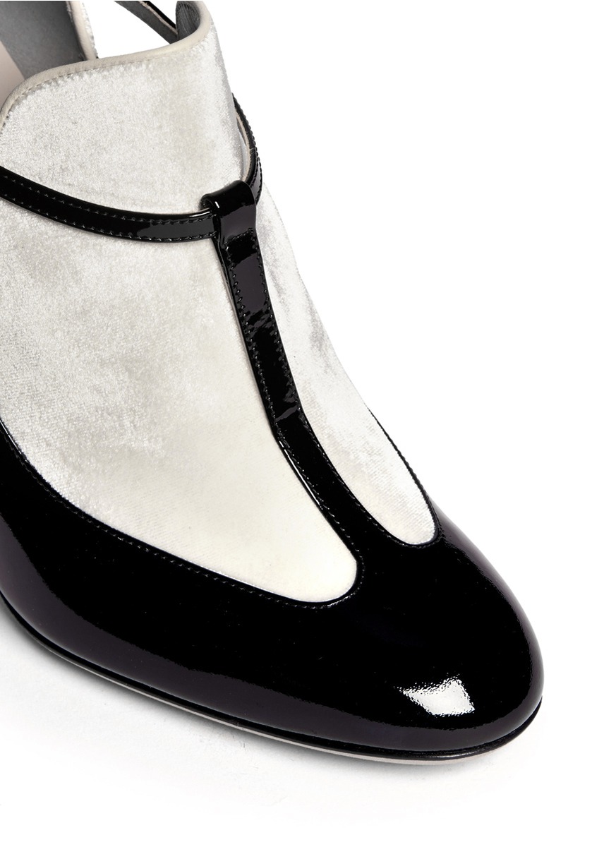 patent leather ankle booties