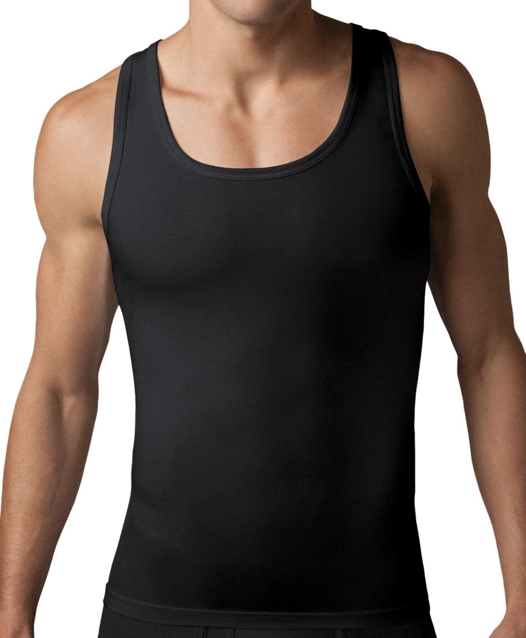 Brooks brothers Spanx® Cotton Compression Tank in Black for Men | Lyst