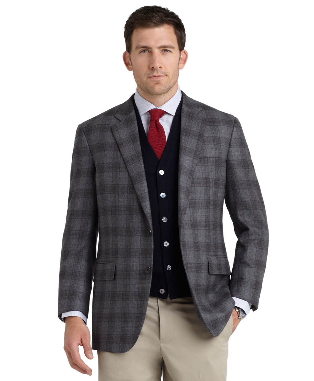 Lyst - Brooks Brothers Madison Fit Plaid Sport Coat in Gray for Men