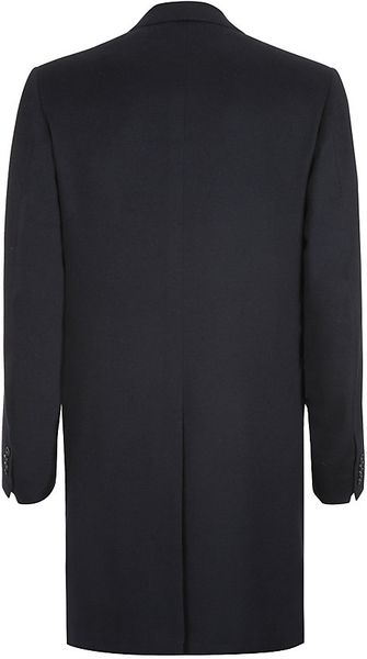 Kiton Cashmere Coat in Black for Men | Lyst