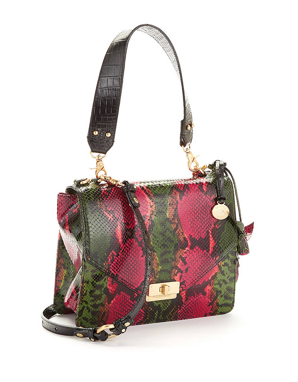 Brahmin Leather Anaconda Purse in Green | Lyst