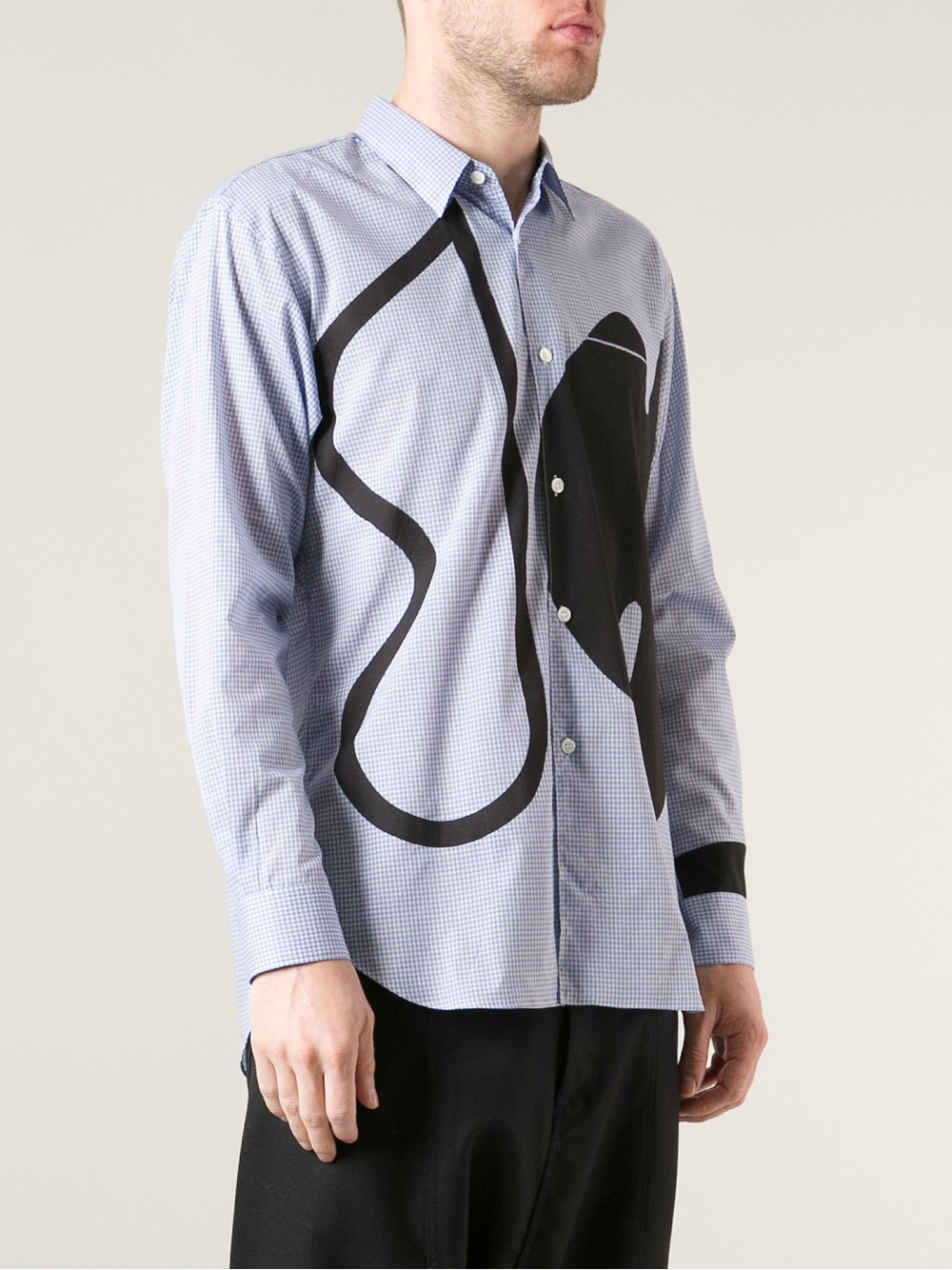 comme des garcons collared shirt