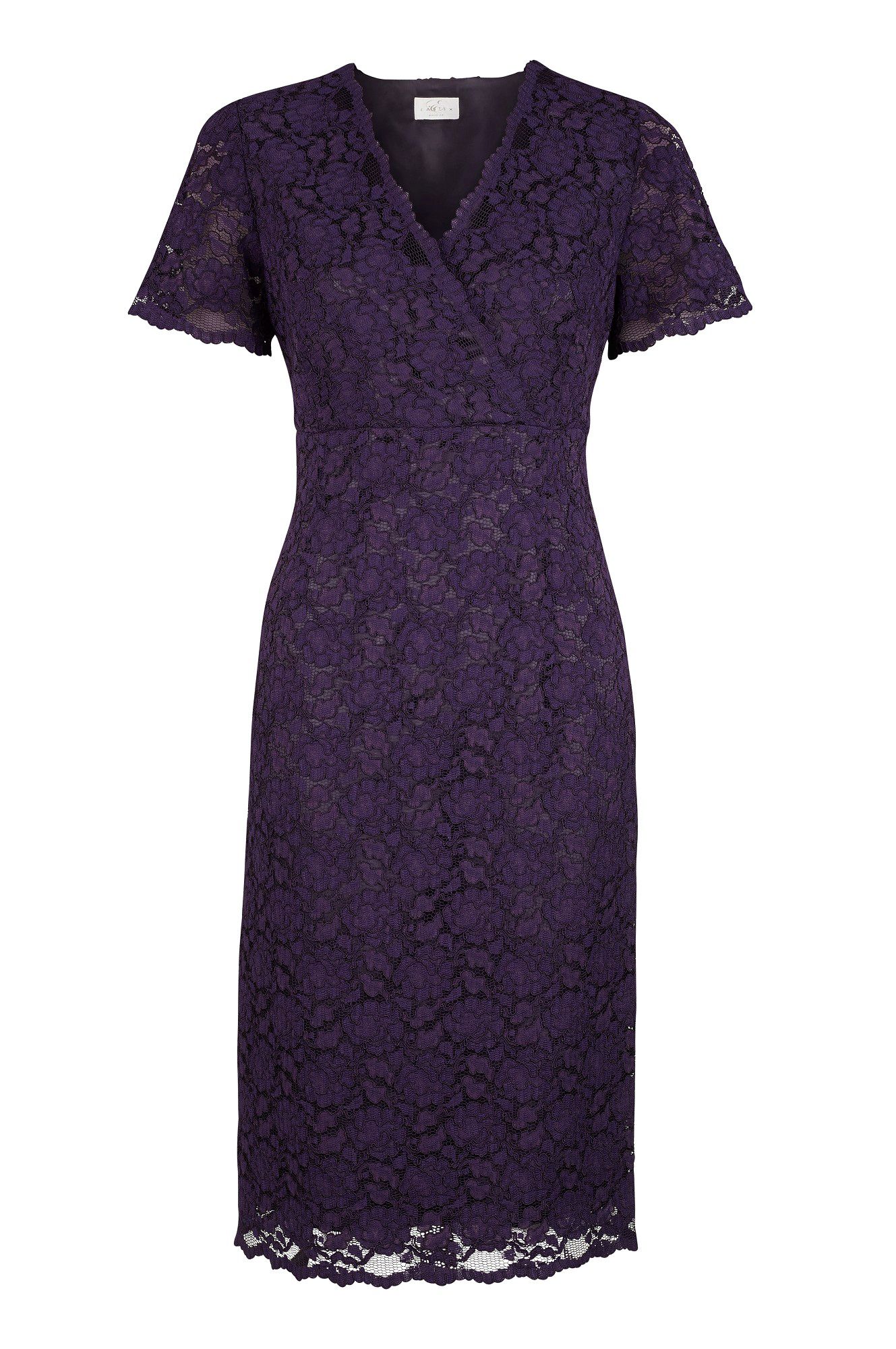 Eastex Purple Lace Dress in Purple | Lyst